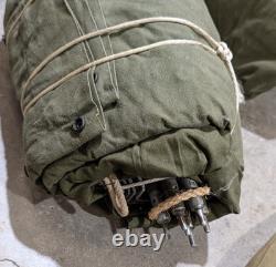 1960s US Army Military Issue Shelter Half Pup Tents With Stakes Poles