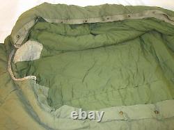 1963 Vietnam Era Od Green Military Army Usmc Mummy Intermediate Sleeping Bag