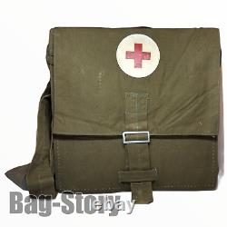 1966 Authentic Soviet Russian Army Rare Military Field Medic Bag USSR Red Cross