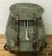 1966 Excellent Condition Swiss Army Military Backpack Rucksack Leather Vintage
