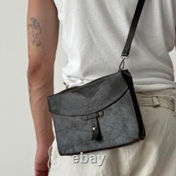 1970s Vintage Military Army European Ammo Pouch Leather Map Bag