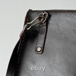 1970s Vintage Military Army European Ammo Pouch Leather Map Bag