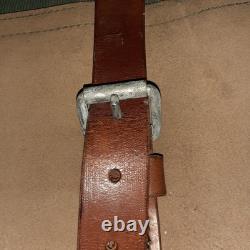 1975 Superb Swiss Army Military Sea bag backpack Canvas Leather Seesack Vintage