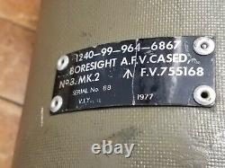 1977 AFV Cased Optical Boresight 1240-99-964-6867 Military Militia Army Surplus