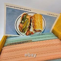 1980 Armed Forces Recipe Service & Index Cards US Army Navy Air Force Military