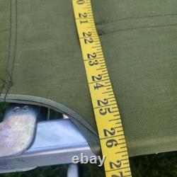 2 Army Military Cot Folding Metal Frame Camping Heavy Duty Vintage See Photos