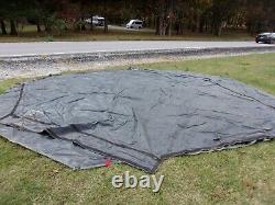 2. MILITARY SURPLUS HDT DRASH TENT FLOORS 2XB 14 FT x18 FT TARP SET US ARMY