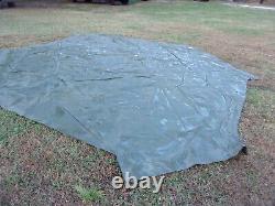 2. MILITARY SURPLUS HDT DRASH TENT FLOORS 2XB 14 FT x18 FT TARP SET US ARMY