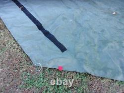 2. MILITARY SURPLUS HDT DRASH TENT FLOORS 2XB 14 FT x18 FT TARP SET US ARMY