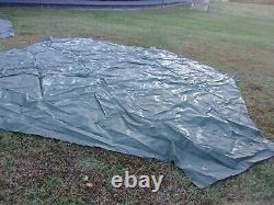 2. MILITARY SURPLUS HDT DRASH TENT FLOORS 2XB 14 FT x18 FT TARP SET US ARMY