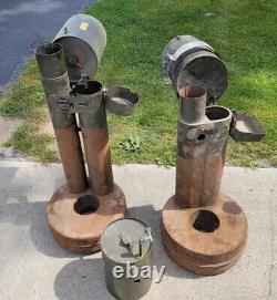 (2) Military IMMERSION WATER HEATERS M67 LIQUID FUEL. Army/USMC Extra Tank READ