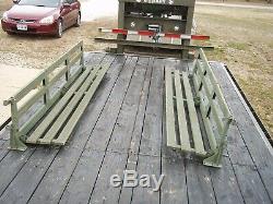 2 Military Surplus Hmmwv M998 Troop Seats Truck Trailer Camp Us Army- No Bows