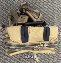 2-Pack US Army Harris Corporation Falcon III Backpack Tan
