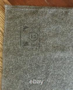 2 Vintage Army Military Bed Field Wool Blankets Olive Green