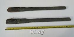 2 vintage military army field gear used wooden pick axe pickaxe handles tool
