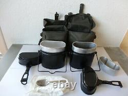 2x Swiss Army Military Canteen Bottle with original Bag 1995 Mess Kit, Spork