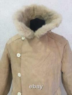 #3 Military Sheepskin Coat Russian Bekescha Winter Coat Soviet Army USSR Officer