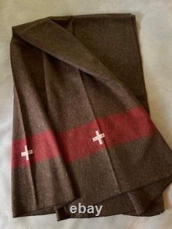 3 Swiss Military Style Army Wool Blankets 60x84 Heavy 4+ Lbs New