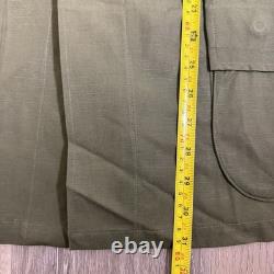 4 Vintage Military Vietnam OG 107 Green Ripstop Poplin Shirt Medium Short Patch