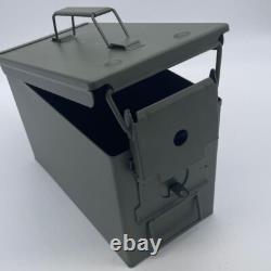 6 x 50 Cal Ammo Boxes, Ammo TIns, Green, Military Spec, Steel, New, Lockable
