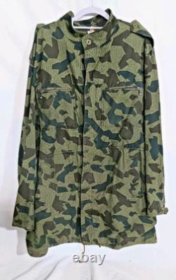 70s Bulgarian Army Splinter Camouflage Parka Field Jacket