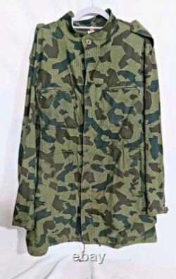 70s Bulgarian Army Splinter Camouflage Parka Field Jacket