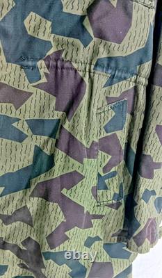 70s Bulgarian Army Splinter Camouflage Parka Field Jacket