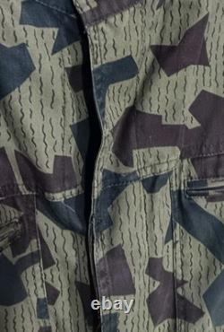 70s Bulgarian Army Splinter Camouflage Parka Field Jacket