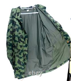 70s Bulgarian Army Splinter Camouflage Parka Field Jacket