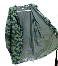 70s Bulgarian Army Splinter Camouflage Parka Field Jacket