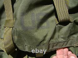 70s US Army Military Field Pack Combat Nylon Medium Green LC-1 STATE RECREATION
