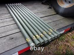 8. Military Surplus Antenna Mast Tower Poles Aluminum Camouflage Net 4 Ft Army