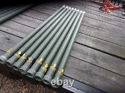 8. Military Surplus Antenna Mast Tower Poles Aluminum Camouflage Net 4 Ft Army