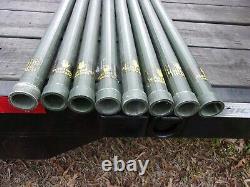 8. Military Surplus Antenna Mast Tower Poles Aluminum Camouflage Net 4 Ft Army