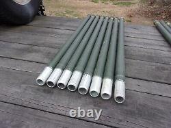 8. Military Surplus Antenna Mast Tower Poles Aluminum Camouflage Net 4 Ft Army