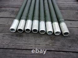 8. Military Surplus Antenna Mast Tower Poles Aluminum Camouflage Net 4 Ft Army