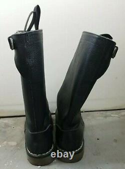 80s VTG German 9.5 EE 280 106 Army Military Bundeswehr Leather Pull On Jackboots