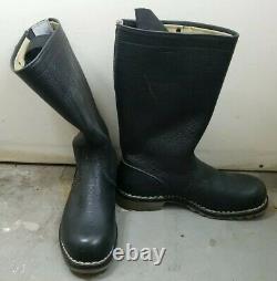 80s VTG German 9.5 EE 280 106 Army Military Bundeswehr Leather Pull On Jackboots