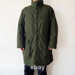 90s Vintage Swedish Army Military M90 Olive Green Winter Parka Coat 190/75 Sz XL