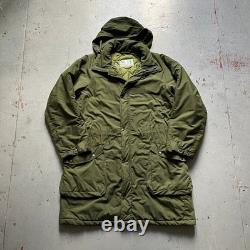 90s Vintage Swedish Army Military M90 Olive Green Winter Parka Coat 190/75 Sz XL