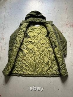 90s Vintage Swedish Army Military M90 Olive Green Winter Parka Coat 190/75 Sz XL