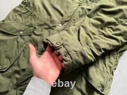 90s Vintage Swedish Army Military M90 Olive Green Winter Parka Coat 190/75 Sz XL