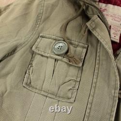 ABERCROMBIE & FITCH military army surplus faux fur hooded field jacket MEDIUM ABERCROMBIE & FITCH military army surplus faux fur hooded field jacket MEDIUM