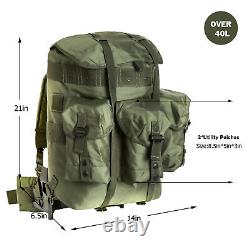 AKMAX Military ALICE Pack Medium Rucksack Army Bag with Frame/Straps Olive Drab