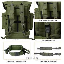 AKMAX Military ALICE Pack Medium Rucksack Army Bag with Frame/Straps Olive Drab