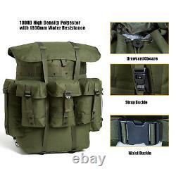 AKMAX Military Issue ALICE Pack Large Rucksack Army Bag with Frame/Straps OD