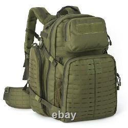 AKMAX Military Large Rucksack Army Tactical MOLLE 3 Day Assault Pack Olive Drab