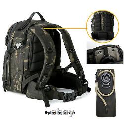 AKMAX Military Medium Rucksack Army Tactical MOLLE 3 Day Assault Pack Dark Night