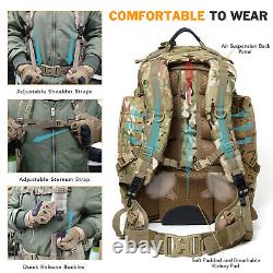 AKMAX Military Medium Rucksack Army Tactical MOLLE 3 Days Assault Pack Multicam