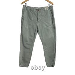 AMO Army Twist Denim Straight Leg Cotton Pants in Military Surplus Size 30